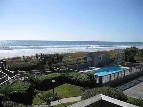 View from the private covered balcony