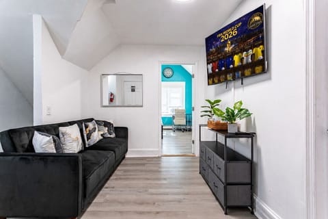 Spacious living area — designed for groups who actually hang out together.