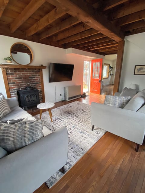 Living Room with Fire Place viewed from main entry-way