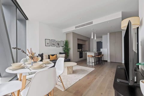 A spacious dining area.