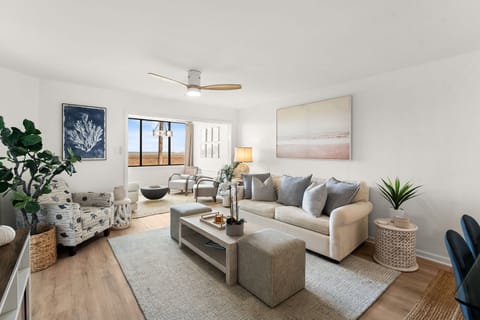 Living Area with Bay Views