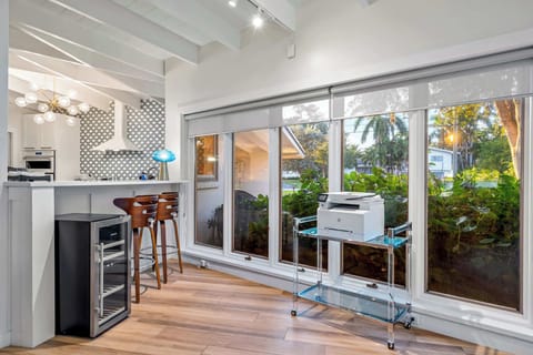 A little bar area for entertainment.