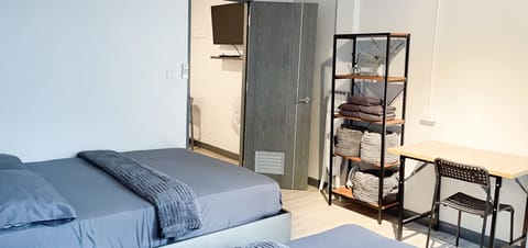 Blackout drapes, iron/ironing board, free WiFi