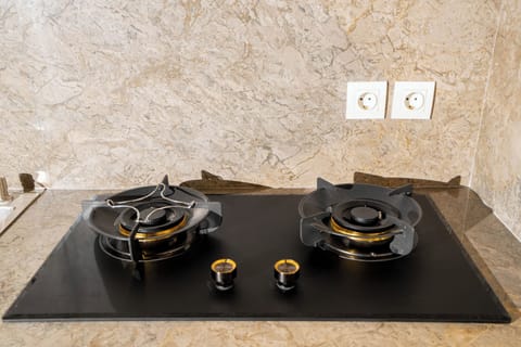 Villa, 1 Bedroom, Pool View | Private kitchen | Full-size fridge, microwave, stovetop, coffee/tea maker