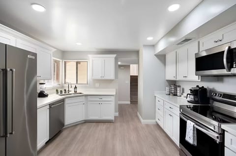 Our fully stocked kitchen