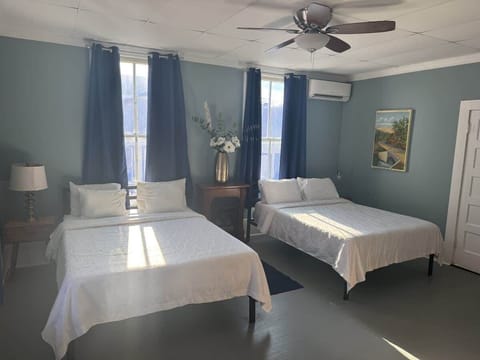 Double queen beds with mini split heating and cooling