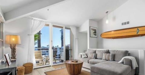 Living room with gorgeous ocean views!