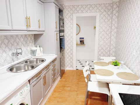 Shared fridge, microwave