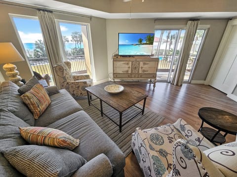 Gulf Views from the living room of 4706 Westwinds
