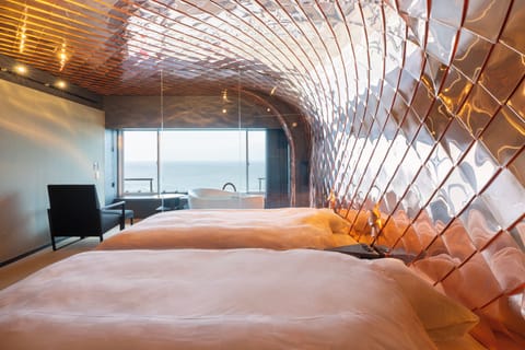 Design Twin Room, 2 Bedrooms, Non Smoking, Sea View | Beach/ocean view