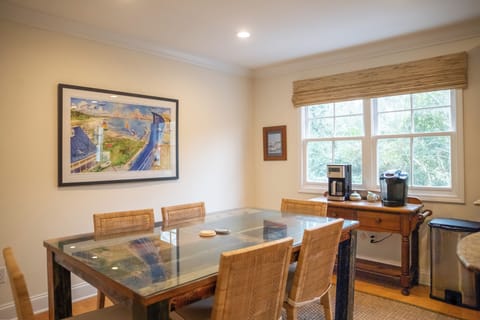 Dining area with coffee station 
