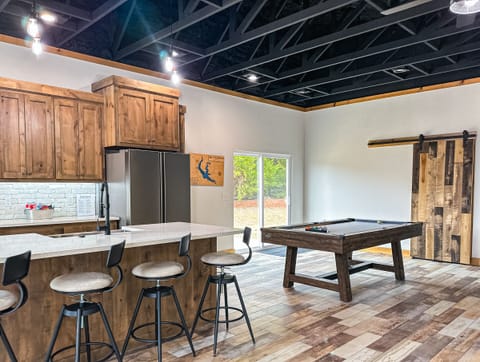 Play rounds of pool with your buddies! 