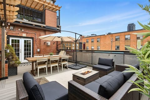 The outdoor areas’ plush seating beckons you to sink in and relax, surrounded by light and airy decor.