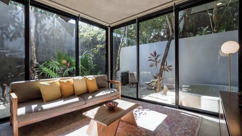 Bright Living Room with Smart TV