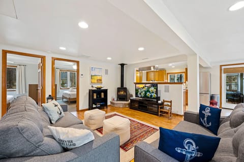 TV and Fireplace in Living Room