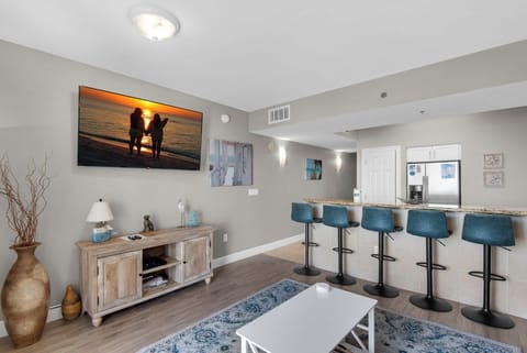 Wind down with a movie on the large flat-screen TV