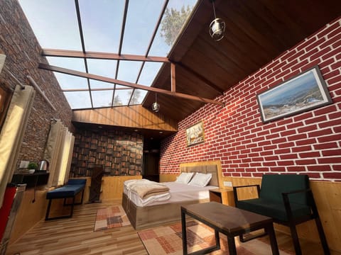 Family Cabin, 1 Bedroom, Smoking, Hill View | 2 bedrooms, blackout drapes, iron/ironing board, bed sheets