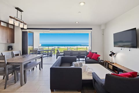 Condo, Multiple Beds, Balcony, Ocean View | Living area