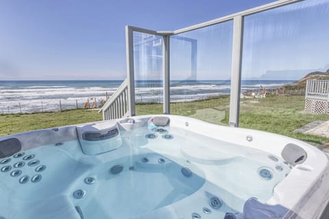Immerse yourself in this wonderfully large hot tub!