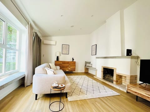Sunny living room overlooking the garden