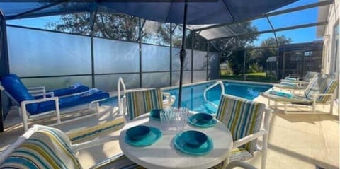 The heated pool is the perfect spot to take a refreshing dip, whether you're starting your day with an invigorating swim or lounging by the water with a cool drink in hand