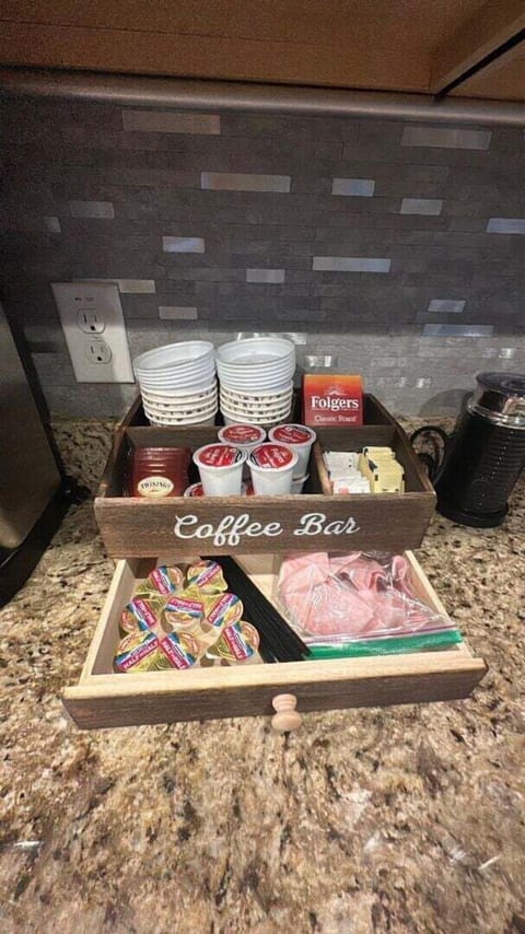 Complimentary coffee bar for you to enjoy