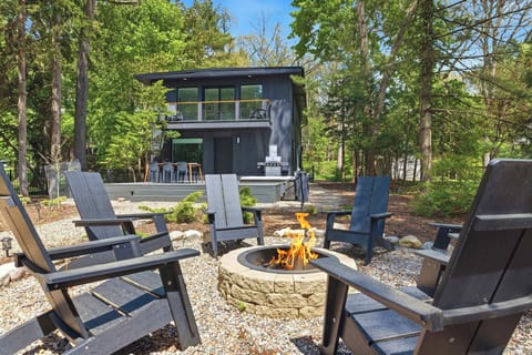 Cozy chairs, crackling flames, and forest magic all around.