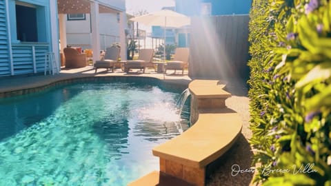 Relax and unwind by taking a refreshing dip in the outdoor pool, complete with comfortable loungers to soak up the sunshine and beat the summer heat.