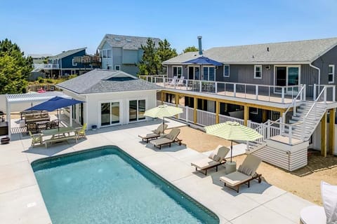 Back Aerial of Beach Bungalow