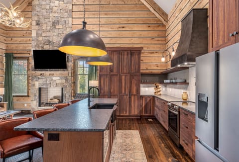 Fully stocked, top-of-the-line kitchen