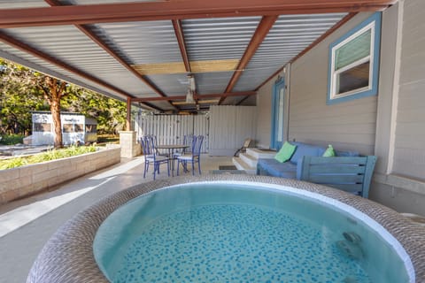 Enjoy some R&R in the hot tub