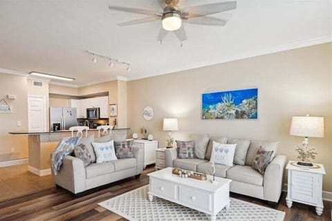 Living area with sleeper sofa and rollaway bed available