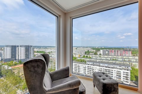 Grand Apartment, City View | Balcony view