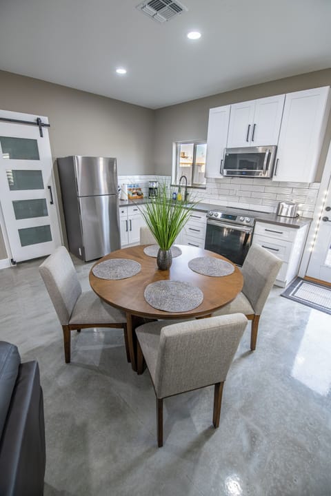 Kitchen and dining area