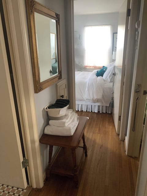 Hallway to sleeping room.