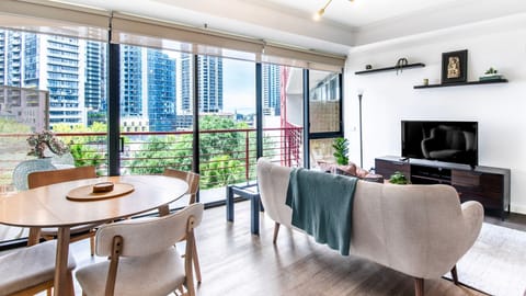 Chic and modern space with city view