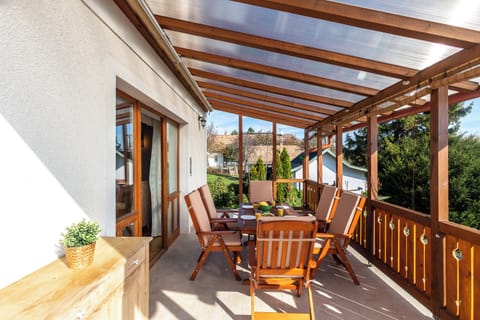 Standard House, 3 Bedrooms, Microwave (Balaton View From Almadi with Terrace) | Rooftop terrace