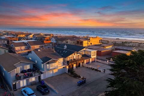 Nestled just steps from the beach.