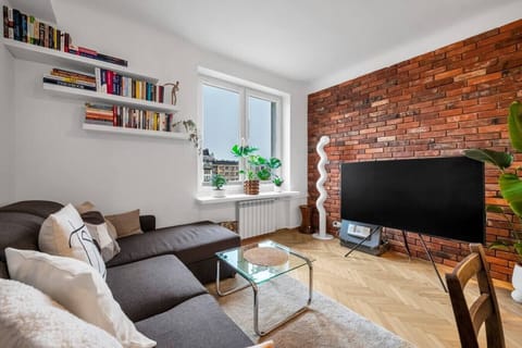 Living room - Big Smart TV and fold-out sofa up to 2 persons | Book Now with RENTUJEMY.COM