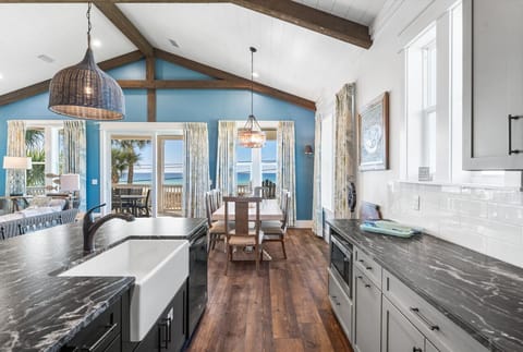 You have a huge farm sink in the massive island!