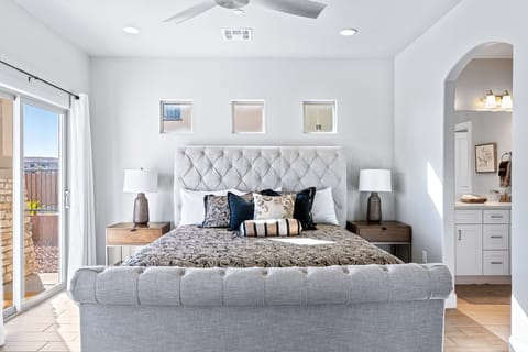 Master Bedroom with King Bed and private en-suite bathroom