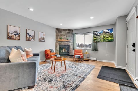 Living room with full pullout couch