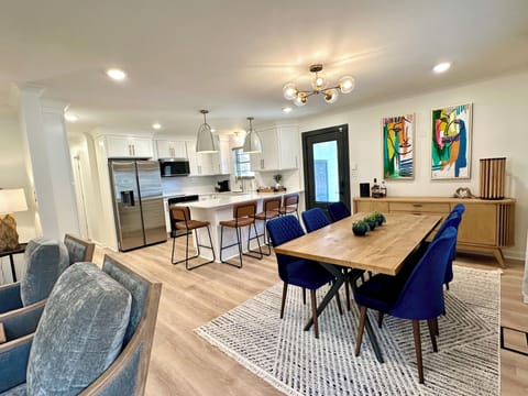 New furnishings & appliances. Enjoy the open kitchen, dining & living area.