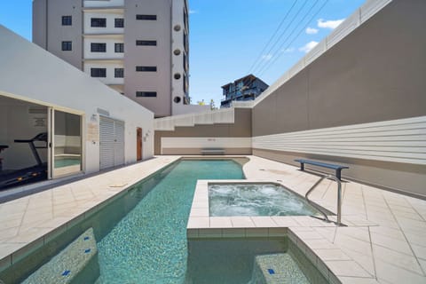 Shared swimming pool perfect for cooling off on warm days.