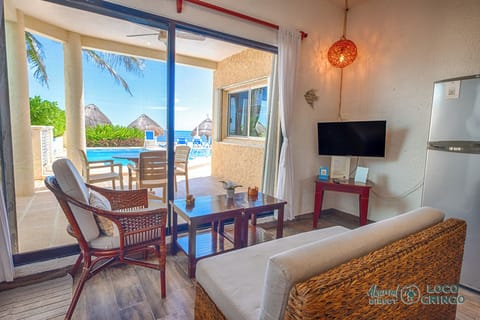 Living Area with Pool and Ocean Views
