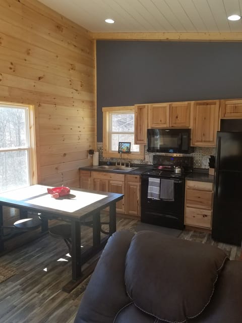 eat in kitchen with large dining room table.