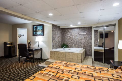 Blackout drapes, iron/ironing board, free WiFi, bed sheets