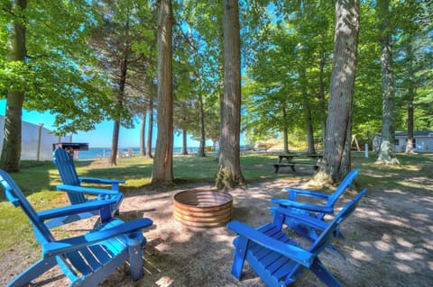 Chairs provided around the fire place