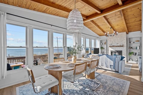 Ocean view from the living room and dining room.