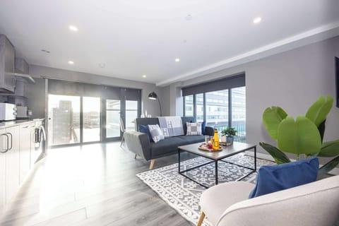 Relax with family and friends in our super stylish living space 